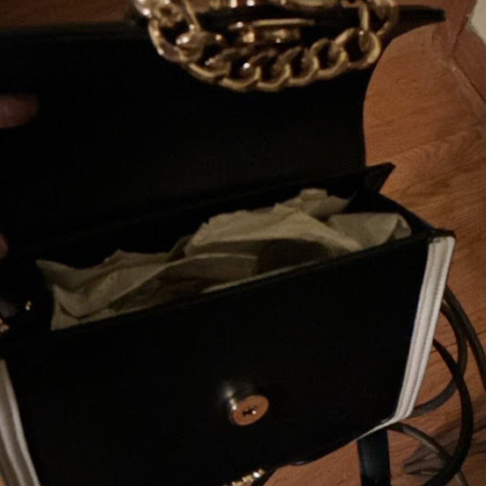 Aldo Purse (Black & Beige) - Picture 4 of 6